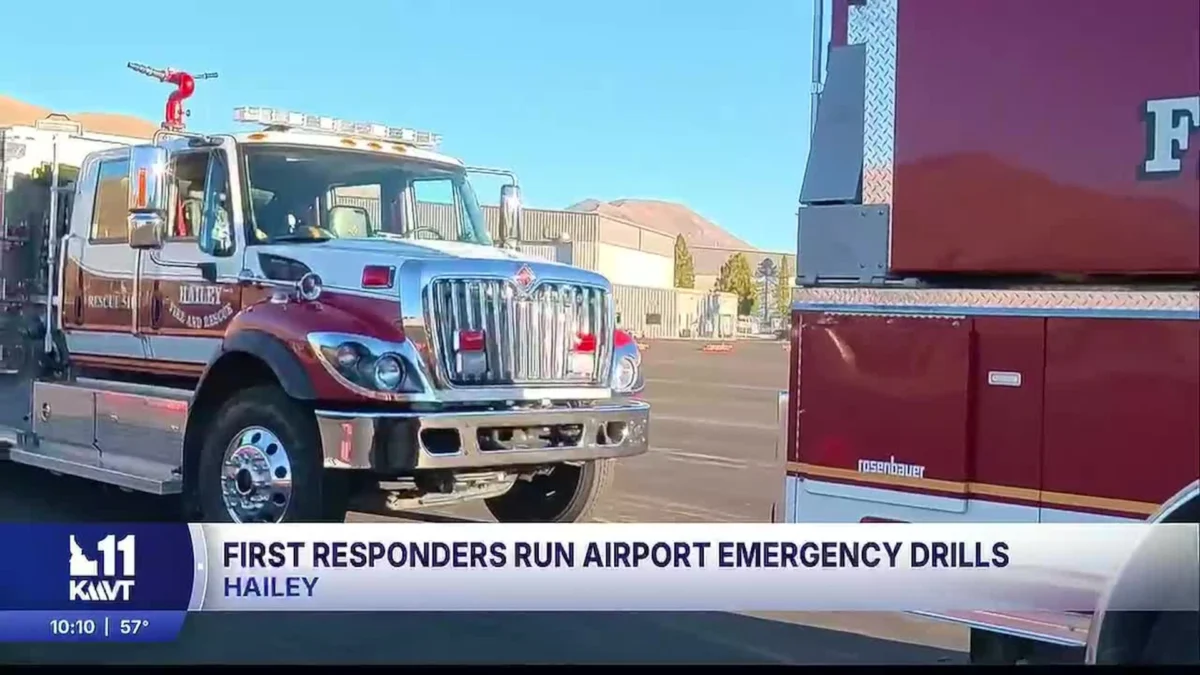 First responders run airport emergency drills in Hailey, Idaho 1 First responders run