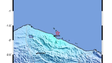 Gempa Bumi M5,1 – 102 km BaratLaut SARMI-PAPUA