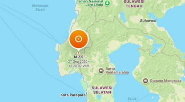 Gempa Dangkal M 2,5 Guncang Mamasa Sulbar, Berpusat di Darat