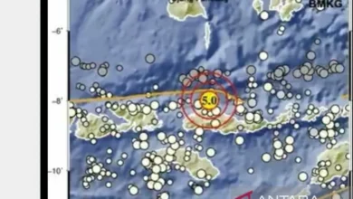 Gempa magnitudo 5 guncang Manggarai, NTT, Selasa malam 4 Gempa magnitudo 5 guncang Manggarai, NTT, Selasa malam