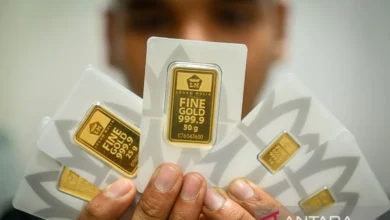 Harga emas Antam pada Senin turun tipis Rp2.000 jadi Rp2,602 juta/gr