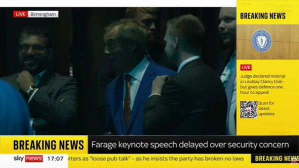 Greenpeace Claims Responsibility for Explosion and Banner at Reform UK Conference