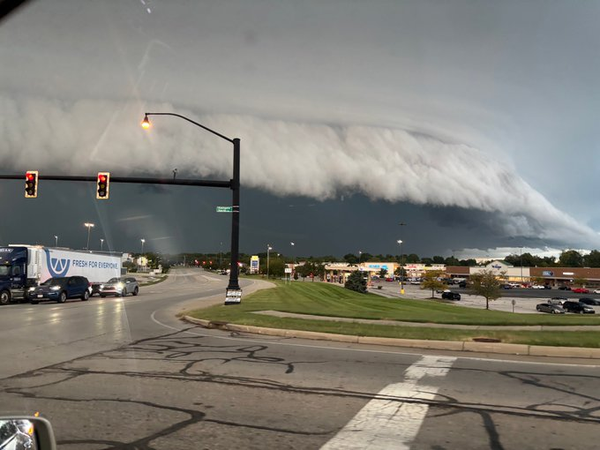 Photo: Dramatic Shelf Cloud Sweeps Through Hamilton County, Ohio