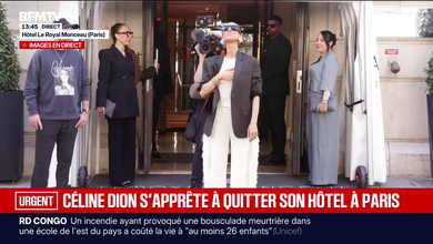 Vidéo Céline Dion: Vidéo: Céline Dion quitte son hôtel parisien avant son grand retour sur scène après six ans d’absence