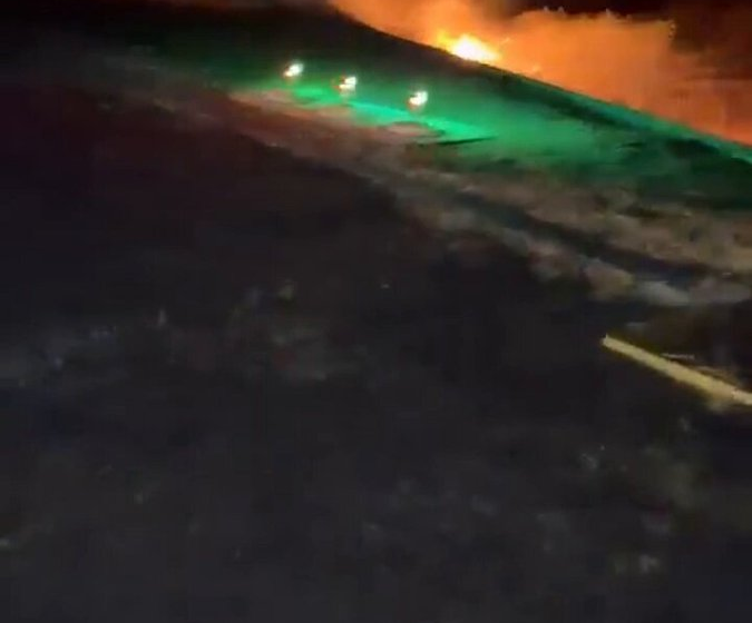 Video: Plane Carrying Singer Rey Vaqueiro Catches Fire After Runway Overrun in Brazil 1 Video: Plane Carrying Singer Rey Vaqueiro Catches Fire After Runway Overrun in Brazil