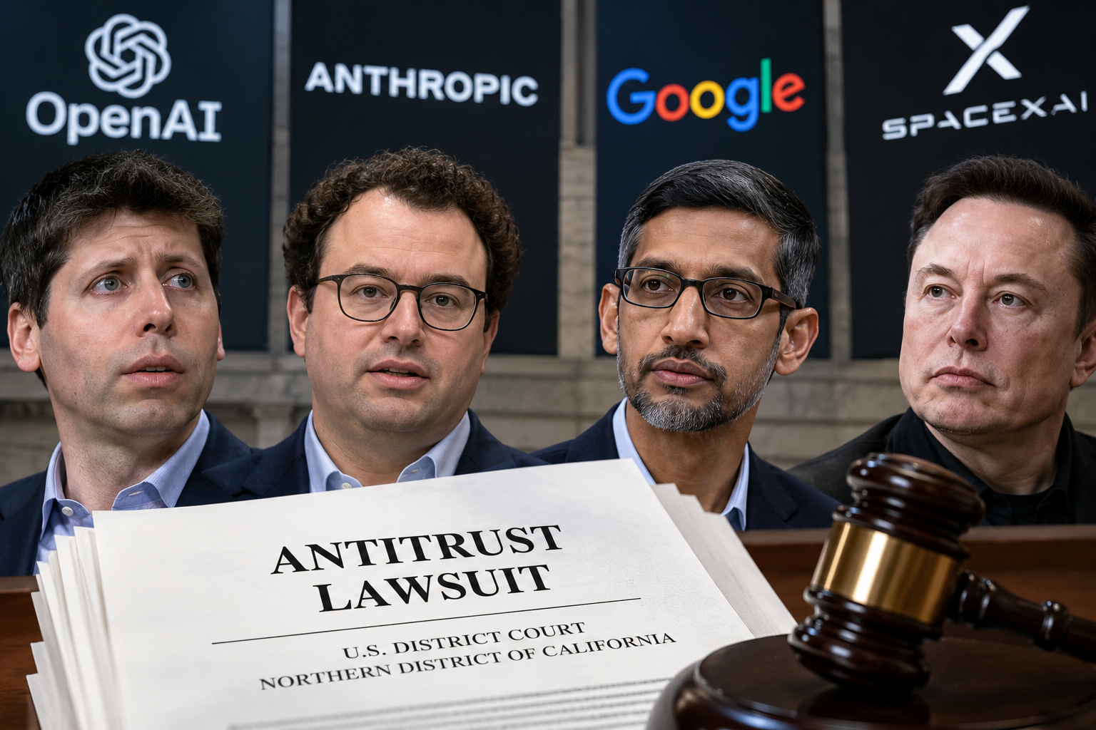 OpenAI, Anthropic, Google and SpaceXAI Hit With New Antitrust Lawsuit