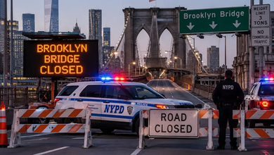 Brooklyn Bridge Closed in Both Directions Due to Police Activity, NYPD Says 4 Brooklyn Bridge Closed: Brooklyn Bridge Closed in Both Directions Due to Police Activity, NYPD Says