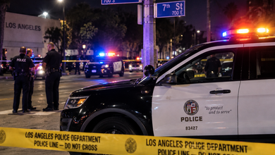 One person shot: One person shot at Gladys Avenue and 7th Street in Los Angeles