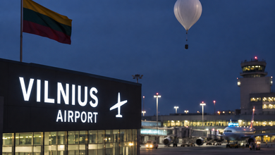 Lithuania shuts Vilnius: Lithuania shuts Vilnius Airport airspace over suspected Belarus balloon hybrid attack