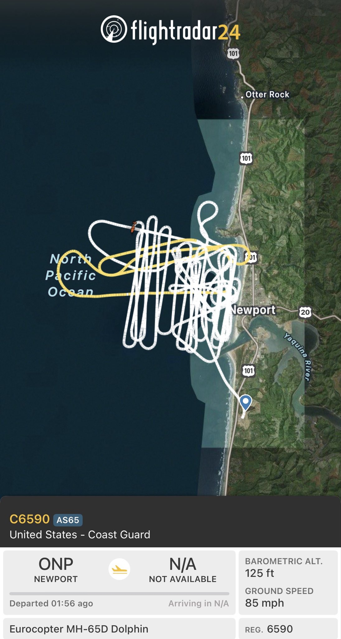 Small twin-engine plane crashes into Pacific Ocean off Newport, Oregon