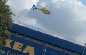 Armed Police Rush to IKEA in Ashton-under-Lyne as Air Ambulance Lands After Woman Seriously Injured