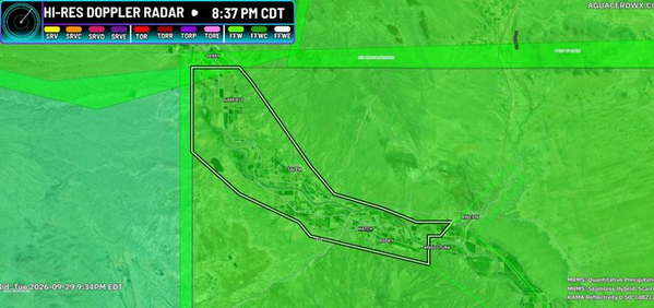 Flash Flood Emergency issued for Hatch Valley, New Mexico as evacuations begin