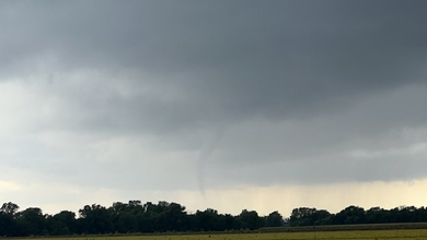 Photo: Tornado spotted near Rozel, Kansas as warnings remain active