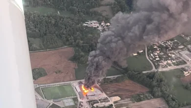 Incendie spectaculaire dans le Grésivaudan ce samedi soir