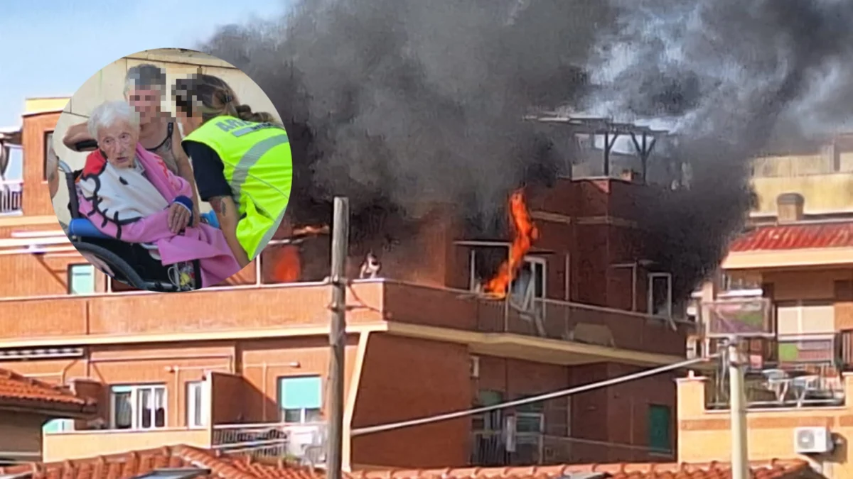 Incendio in un appartamento a Ostia