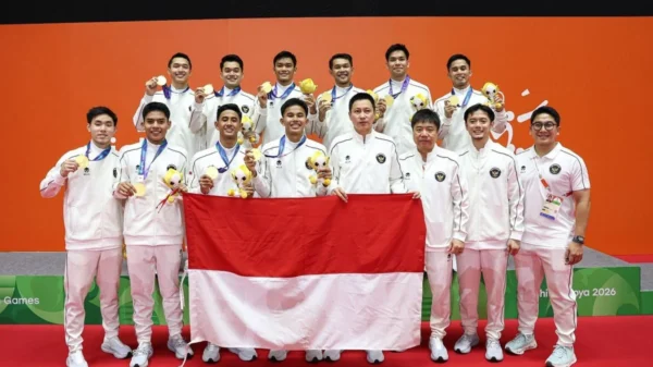 Indonesia Naik ke Peringkat 16 Usai Raih Emas Pertama di Asian Games 2026 1 Indonesia Naik ke Peringkat 16 Usai Raih Emas Pertama di Asian Games 2026