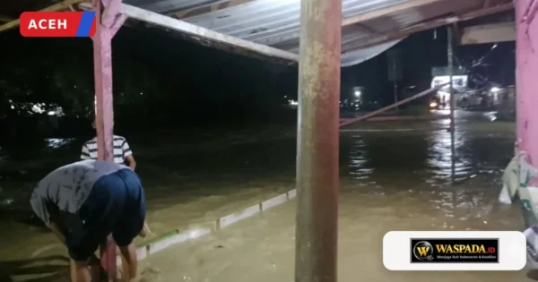 Kali Bulan Meluap, Sejumlah Rumah di Aceh Tenggara Tergenang Banjir