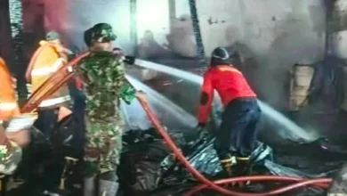 Kebakaran Sapu Rata Kios, Bengkel Motor dan Ruko di Konda