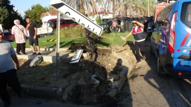 Manavgat'ta kaza: 15 yaralı