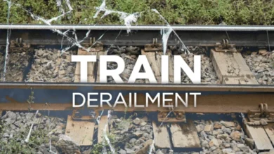 Minor train derailment