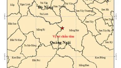 Nach sieben Erdbeben gestern erlebte die Provinz Quang Ngai ein weiteres Erdbeben der Stärke 3,2. 3 Nach sieben Erdbeben gestern erlebte die Provinz Quang Ngai ein weiteres Erdbeben der Stärke 3,2.