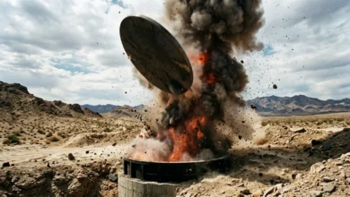On pensait qu'un puits scellé retiendrait l'explosion : cette plaque d'acier de 900 kg propulsée à 66 km/s n'a