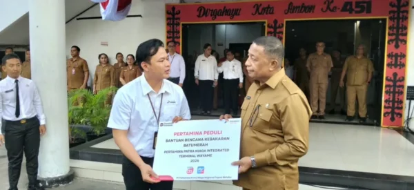 Pertamina Bantu Korban Kebakaran di Bentara