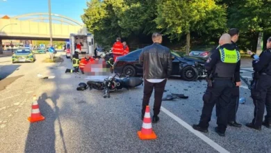 Polizei Hamburg: Schwerer Unfall in Hamm – Auto biegt ab und erwischt Motorradfahrer