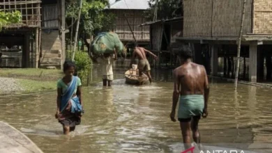 Sedikitnya 56 orang tewas dalam bencana banjir di India utara 6 Sedikitnya 56 orang tewas dalam bencana banjir di India utara