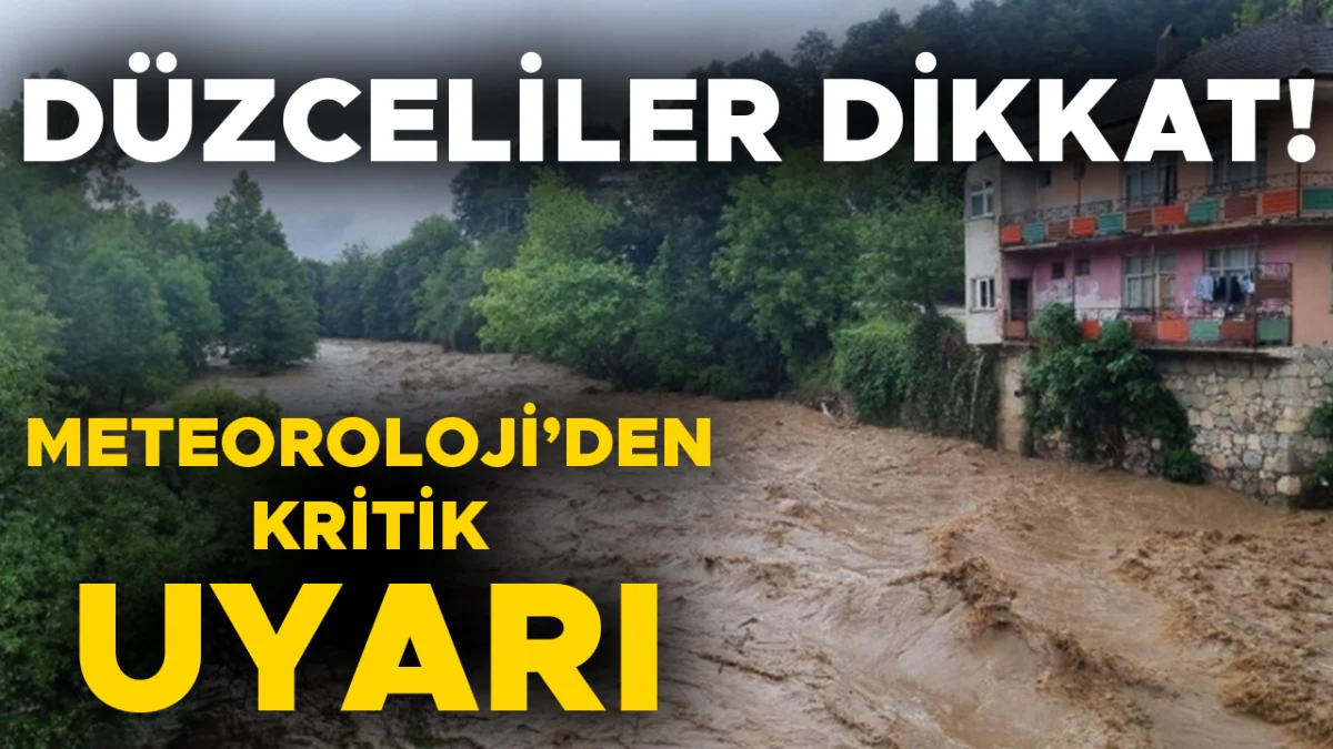 SEL VE HEYELAN RİSKİ VAR!