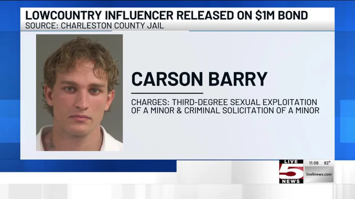 Social media influencer arrested, facing multiple charges in South Carolina 1 Social media influencer
