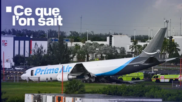 Sortie de piste, incendie... Ce que l'on sait de l'accident d'un avion Amazon qui a fait