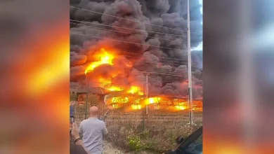 Spectaculaire incendie entre Nancy et Metz