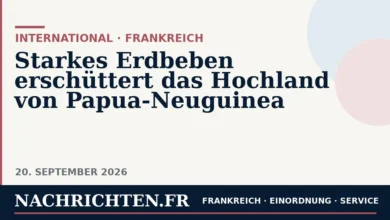 Starkes Erdbeben erschüttert das Hochland von Papua-Neuguinea