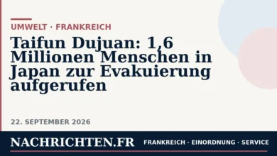 Taifun Dujuan: 1,6 Millionen Menschen in Japan zur Evakuierung aufgerufen