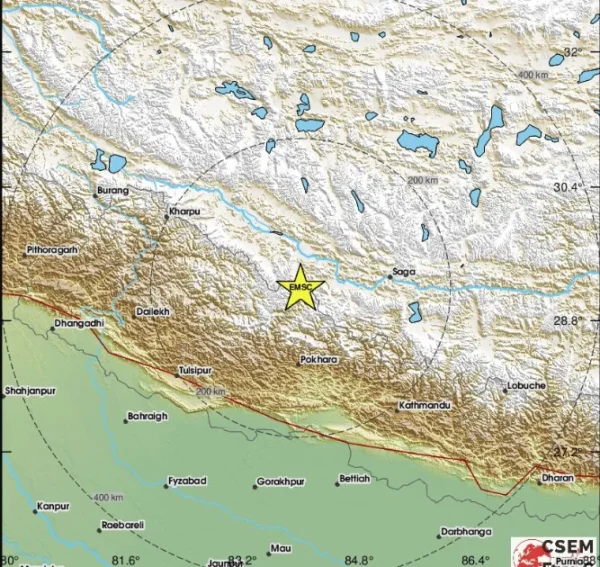 Terremoto de magnitude 5,3 atinge o Tibete, diz EMSC 1 Terremoto de magnitude 5,3 atinge o Tibete, diz EMSC