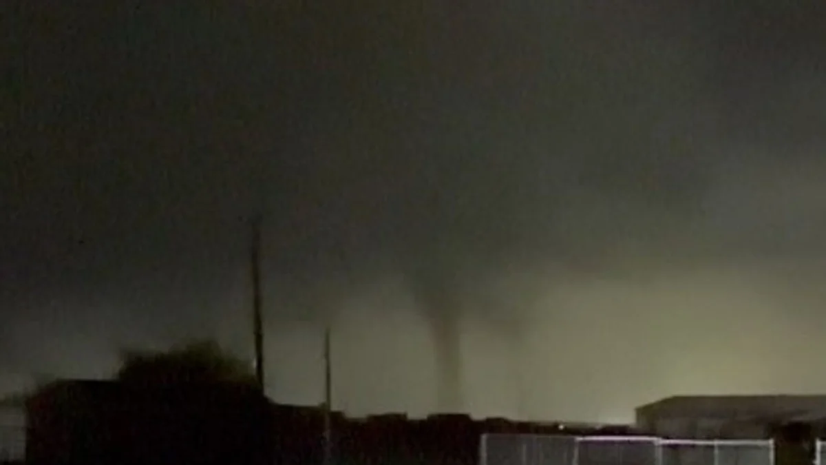 Tornado spotted southwest