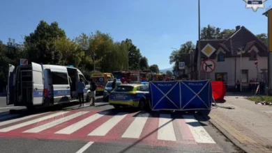 Tragiczny wypadek w Żywcu. BMW potrąciło pieszych na pasach, nie żyje jedna osoba