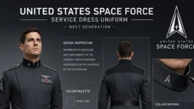Trump présente les uniformes de l’armée de l’espace… et tout le monde y voit l’Allemagne nazie 4 Trump présente les uniformes de l’armée de l’espace… et tout le monde y voit l’Allemagne nazie