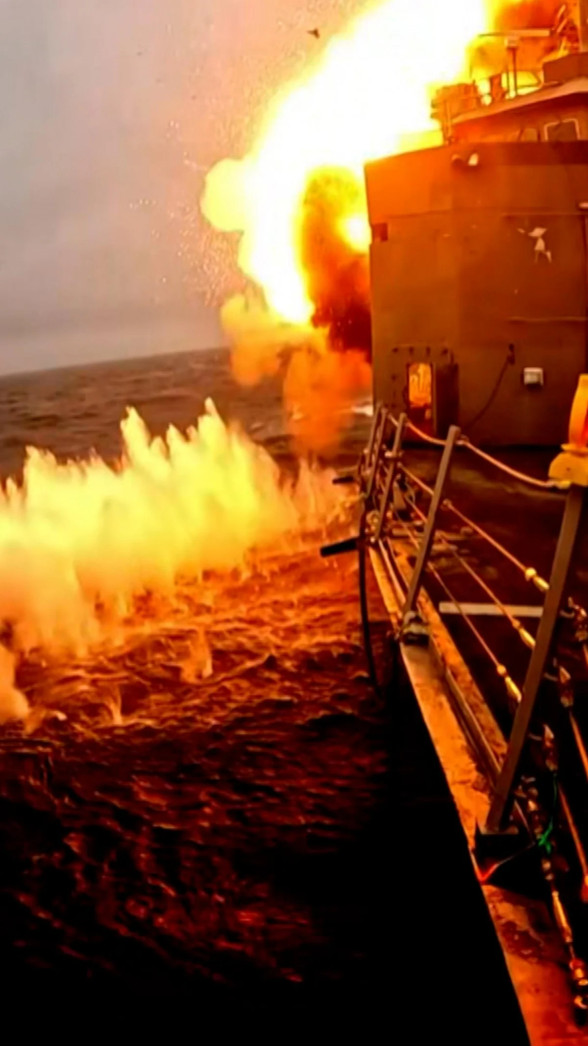 US Navy warship