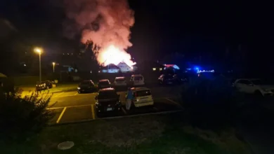 VD: Important incendie en cours dans une ferme de Palézieux