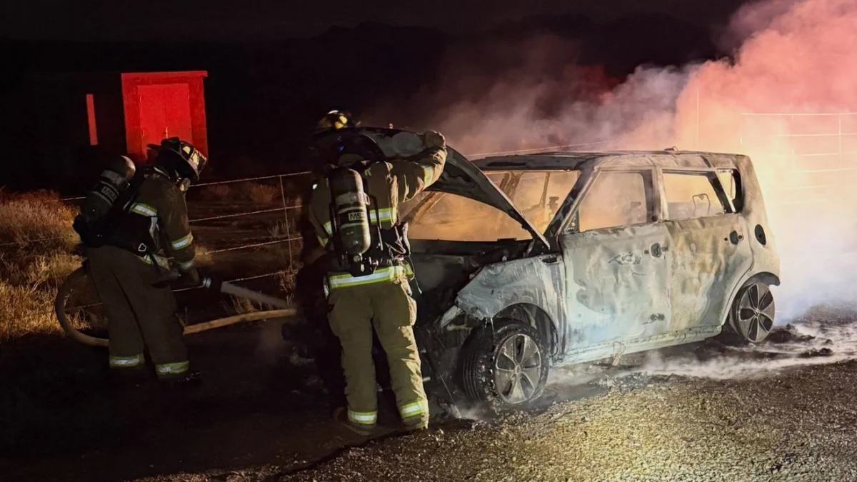 Vehicle fully engulfed