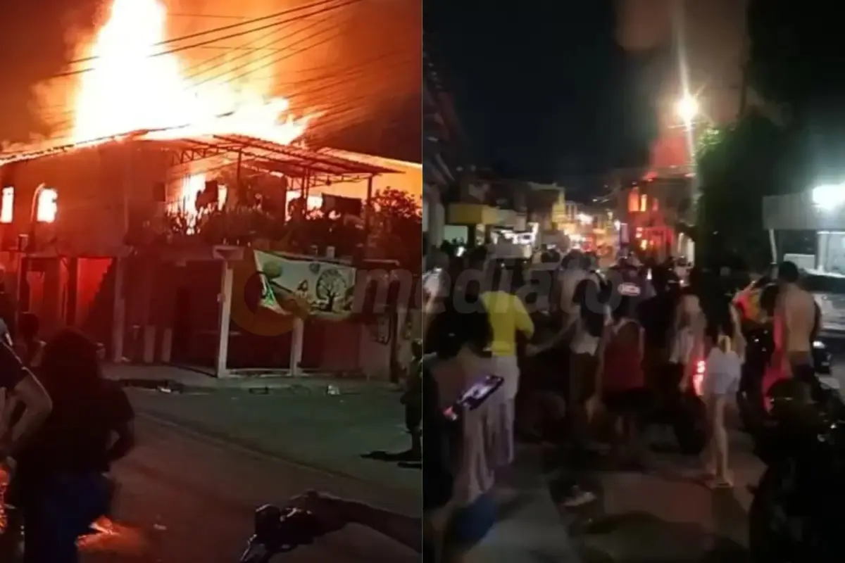 Vídeo: Incêndio destrói residência no bairro Petrópolis e deixa moradora em desespero