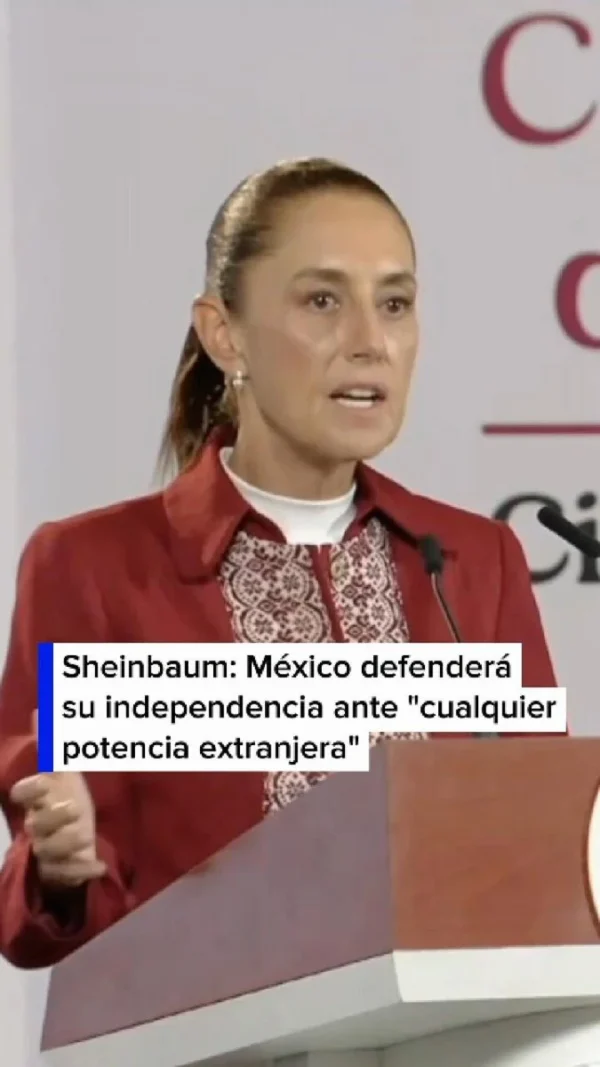 VIDEO | La presidenta mexicana, Claudia Sheinbaum, afirma que su Gobierno no se subordinará a EE.UU.