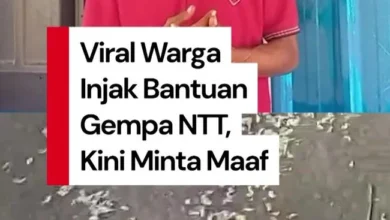 Video: Minta Maaf, Warga di NTT Jelaskan Alasannya Injak Bantuan Gempa
