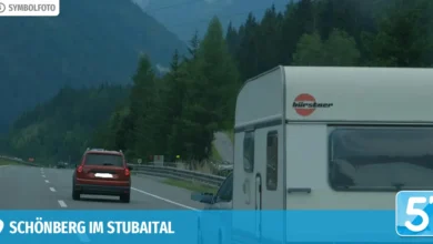 Wohnmobil gerät bei Mautstelle in Brand: Familie und zwei Hunde bleiben unverletzt