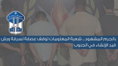 قوى الأمن توقف لبنانيًا و 3 فلسطينيين بتهمة سرقة ورش في الجنوب 4 قوى الأمن توقف لبنانيًا و 3 فلسطينيين بتهمة سرقة ورش في الجنوب