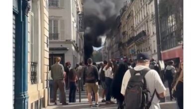 Vidéo : important incendie dans le 9e arrondissement de Paris, des installations électriques visées lors de troubles
