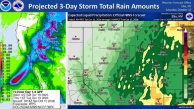 Hurricane Rachel remnants bring widespread rain to northern Nevada