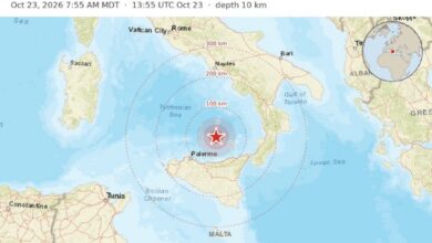 Terremoto di magnitudo 5,2 registrato in Sicilia, Italia